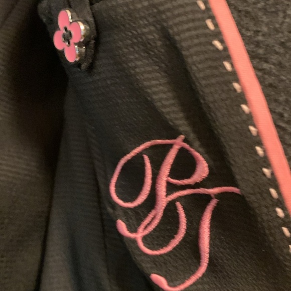 Pink Tartan black pea coat - Picture 5 of 7